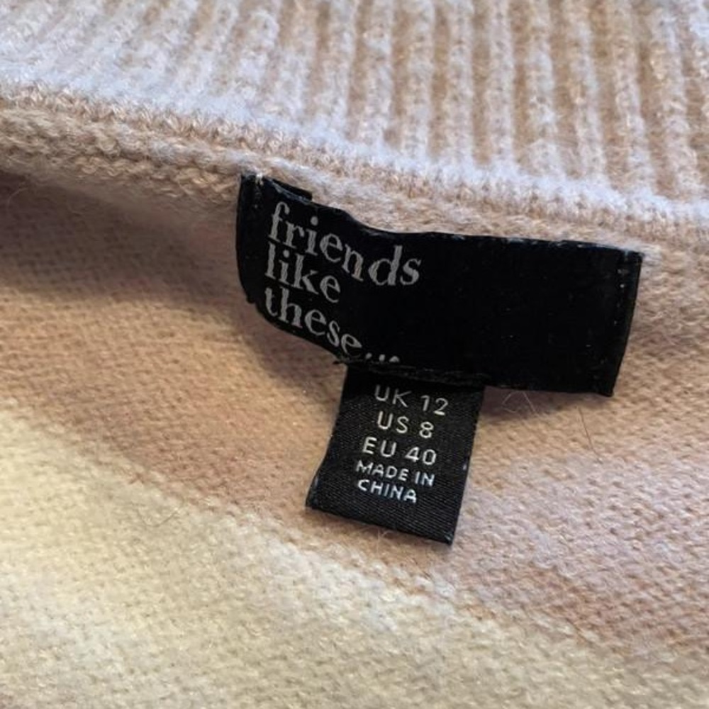 Next beige striped jumper